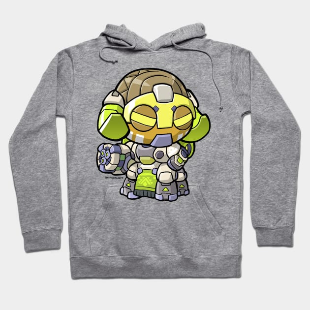 Lil Guardian Robot Hoodie by fallerion